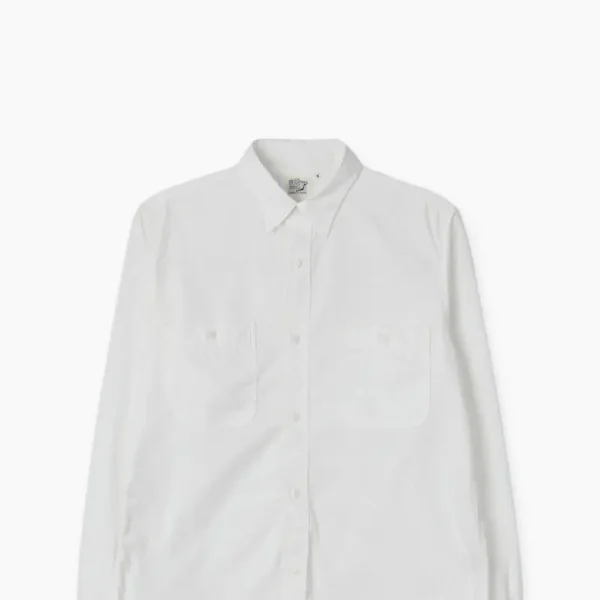 orSlow Chambray Work Shirt White Front