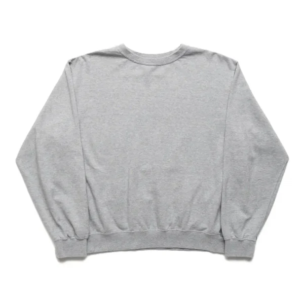 orSlow Light Weight French Terry Crewneck Sweat Shirt - Heather Grey Front
